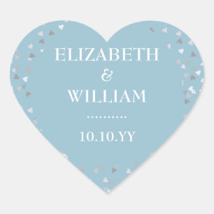 Sticker Cœur Cœurs d'amour en confettis