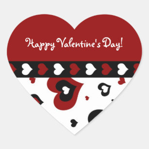 Sticker Cœur Coeurs d'autocollants de heureuse Sainte-Valentin
