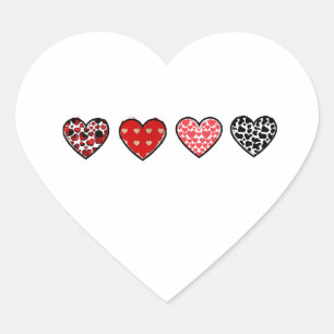 Sticker Cœur cœurs de la Saint-Valentin minimaux / « joli motif