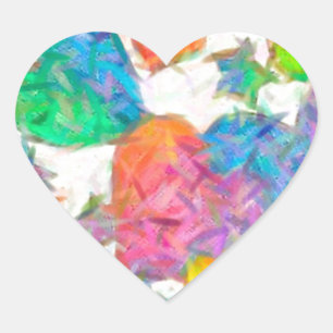 Sticker Cœur Cœurs de la Saint-Valentin pastel impressionniste