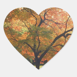 Sticker Cœur Coeurs mariages Automne Mariage Mariage de automne