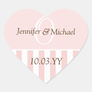 Sticker Cœur Coeurs mariages Mariages monogrammes personnalisés