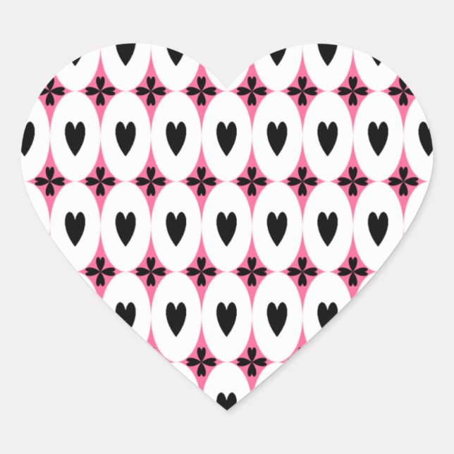 Sticker Cœur Coeurs ovales (Devant)