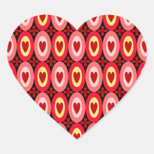 Sticker Cœur Coeurs ovales