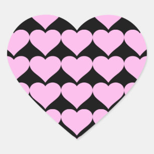 Sticker Cœur Cœurs roses, Amour inconditionnel_