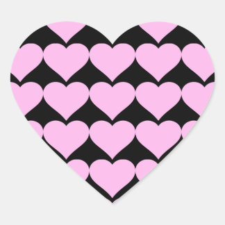 Sticker Cœur Cœurs roses, Amour inconditionnel_