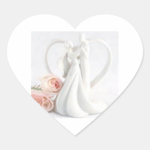Sticker Cœur collants assortis pour mariage