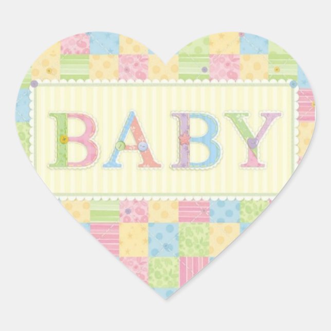 STICKER CŒUR COLLECTION BABY LOVE (Devant)