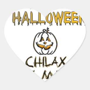 Sticker Cœur Collection Chill et Relaxe Joy Halloween