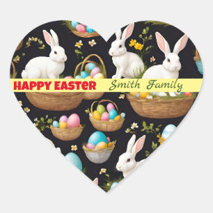 Sticker Cœur Collection populaire Happy Easter