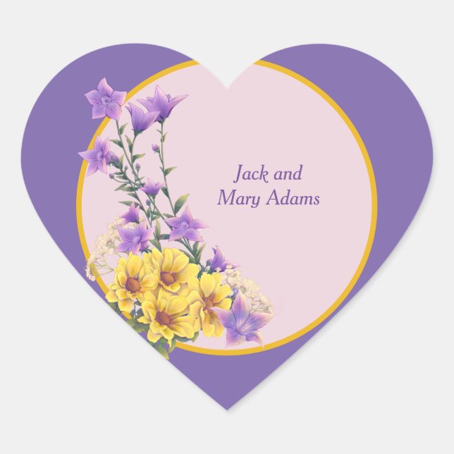 Sticker Cœur Collection Spring Garden (Devant)