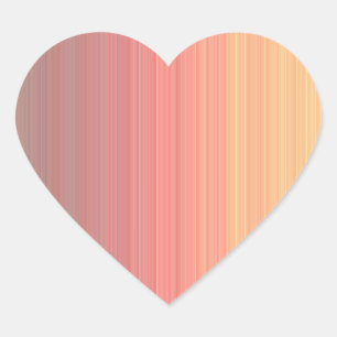 Sticker Cœur Collier de coeur du coucher de soleil doré