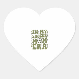 Sticker Cœur Conception de chemise de maman de sport vintage de