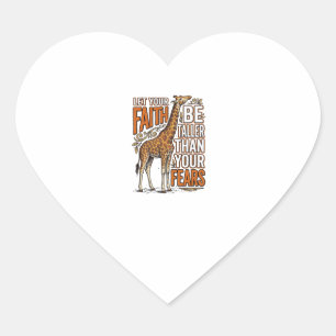 Sticker Cœur Conception de chemise inspirante vintage Faith Gir
