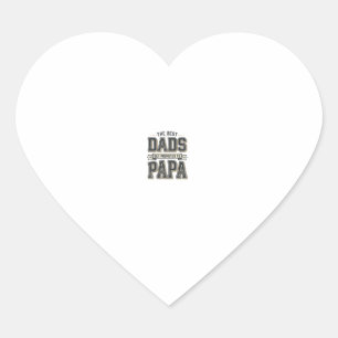 Sticker Cœur Conception de chemise Vintage Best Dads promu en P