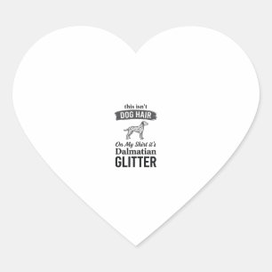 Sticker Cœur Conception de citation de cheveux de chien drôle d
