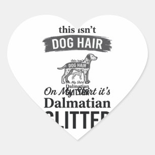 Sticker Cœur Conception de citation de cheveux de chien drôle d
