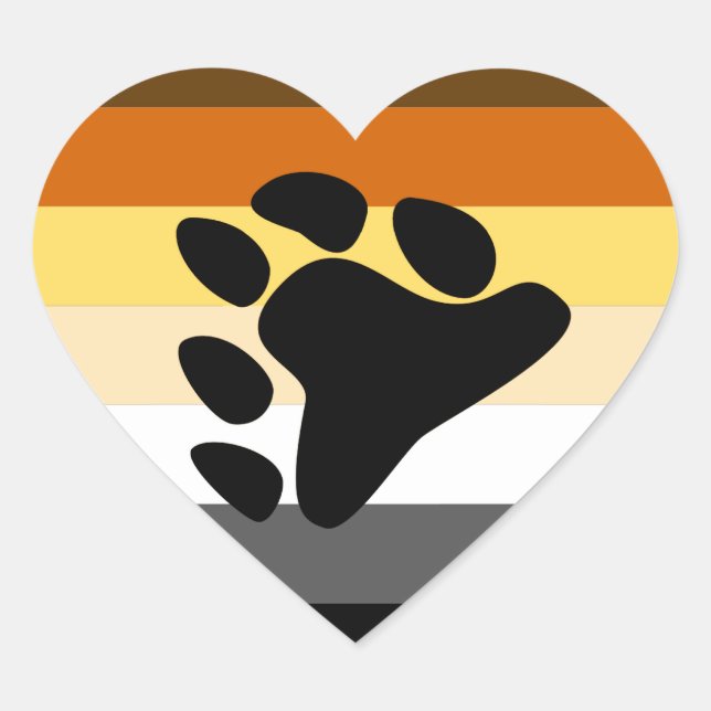 STICKER CŒUR CONCEPTION DE STRIPES DE DRAPEAU FIDE (Devant)