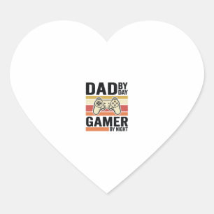 Sticker Cœur Conception de T-Shirt de manette vintage pour papa