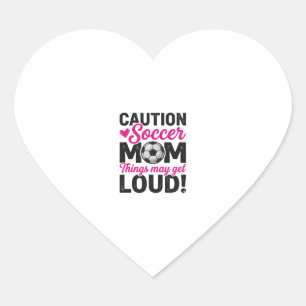 Sticker Cœur Conception de t-shirt vintage bruyante Maman de fo
