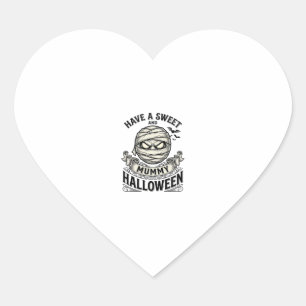 Sticker Cœur Conception de vecteur vintage Halloween de maman d