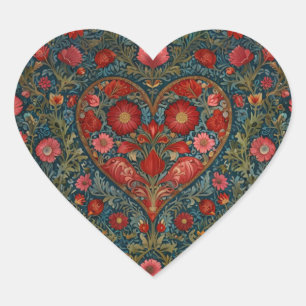 Sticker Cœur Conception élégante de cœur de la Saint-Valentin v