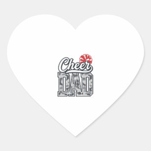 Sticker Cœur Conception vectorielle vintage de pom camo de chee