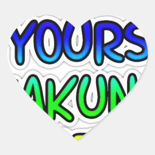 Sticker Cœur CONSERVEZ-LE VOS Cadeaux Hakuna Matata