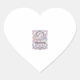 Sticker Cœur Conte de fées licorne sabots Création Merch Origin
