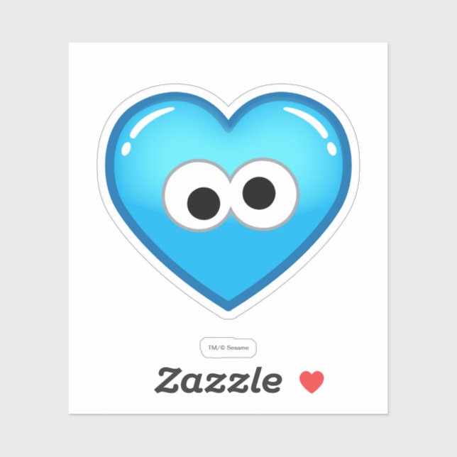 Sticker Coeur Cookie (Feuille)