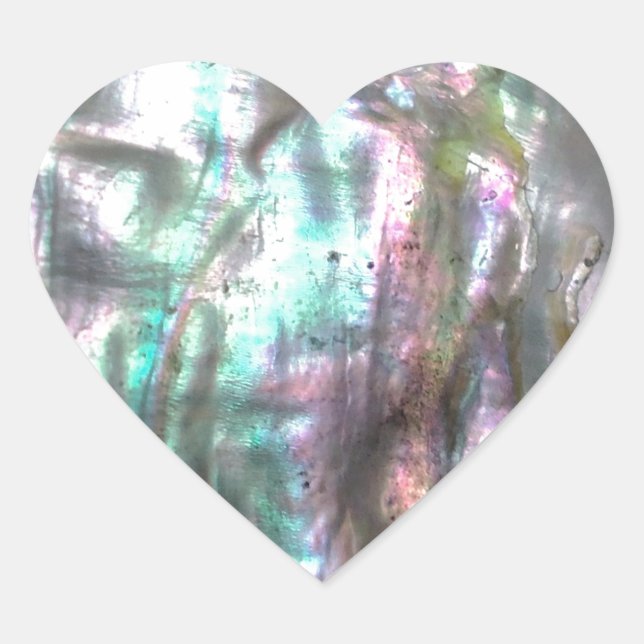 Sticker Cœur Coque d'Abalone (Devant)
