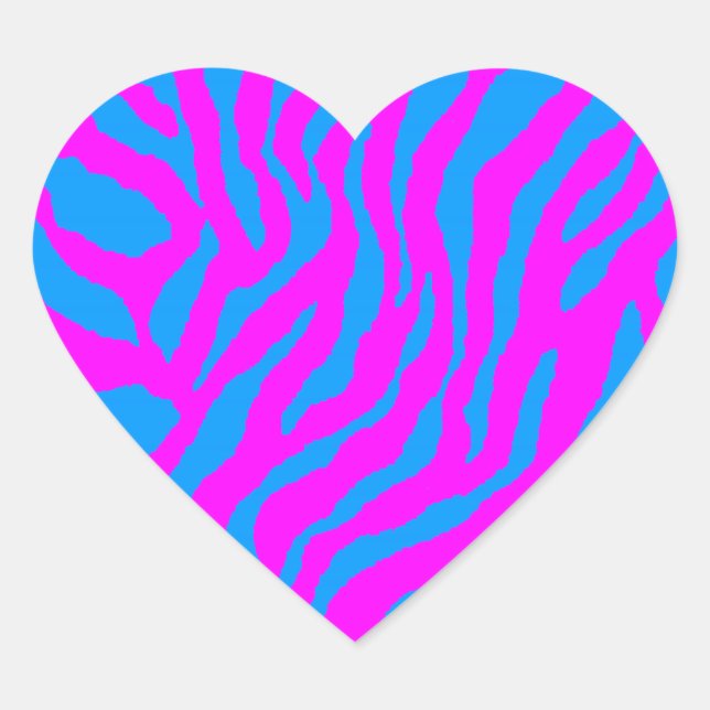 Sticker Cœur Corey Tiger 80s Tiger Stripes (Devant)