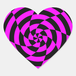 Sticker Cœur Corey Tiger 80s Vintage Op Art