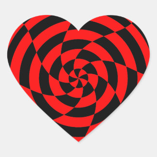 Sticker Cœur Corey Tiger 80s Vintage Op Art