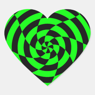 Sticker Cœur Corey Tiger 80s Vintage Op Art