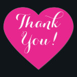 Sticker Cœur Couleur personnalisée Coeur arrière - plan merci s<br><div class="desc">Personnalisé couleur coeur arrière - plan merci stickers pour mariage, douche nuptiale, fiançailles, anniversaire, anniversaire, baby shower etc. Autocollants en forme de coeur avec message de remerciement. Corail rose ou couleur arrière - plan personnalisée. Texte de script élégant. Phoques d'enveloppe parfaits / scellant ou mariage pour le étiquette pour remercier...</div>