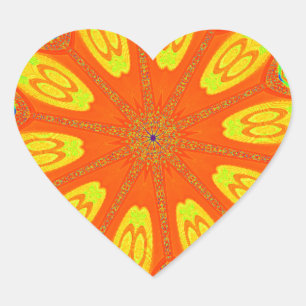 Sticker Cœur Couleurs Samba