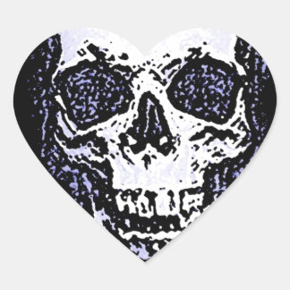 Sticker Cœur Crâne