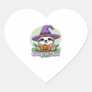 Sticker Cœur Creep It Slow � mignonne chemise Halloween avec Pu
