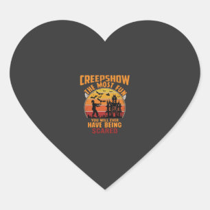 Sticker Cœur Creepshow Halloween Zombie Maison Hantée Coucher d