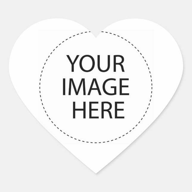 Sticker Cœur Créez vos propres cadeaux personnalisés (Devant)