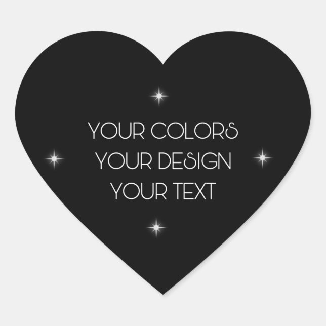 Sticker Cœur Créez votre propre (Devant)
