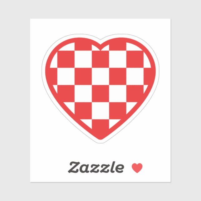 Sticker Cœur croate (Feuille)