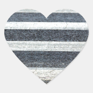 Sticker Cœur Crosswalk ou Zebra Crossing