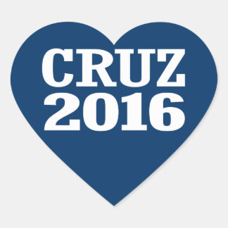 STICKER CŒUR CRUZ 2016