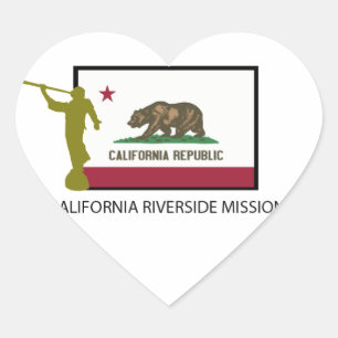 STICKER CŒUR CTR DE LA MISSION LDS DE RIVE DE LA CALIFORNIE