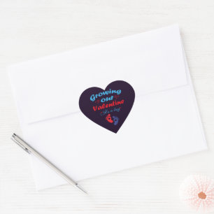 Sticker Cœur Cultiver notre Saint Valentin C'est un garçon Nouv