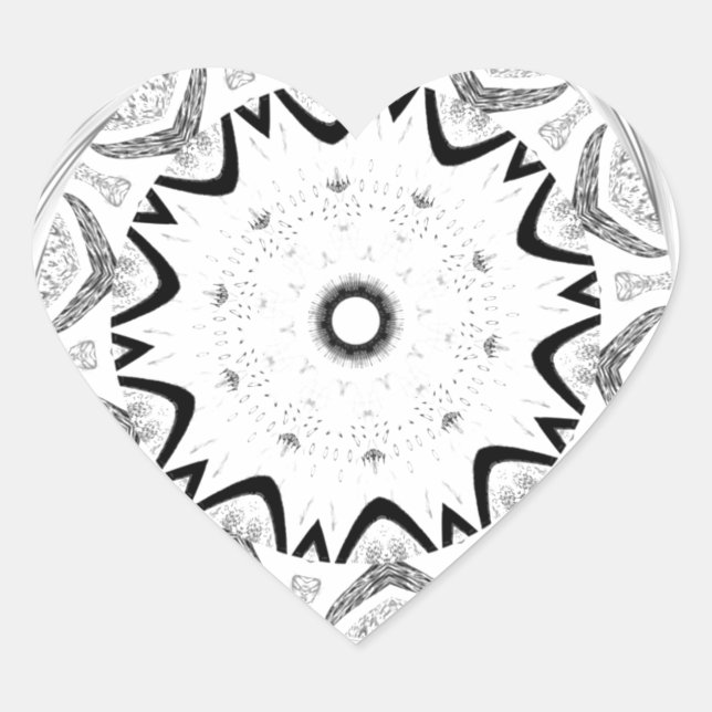 Sticker Cœur Culture africaine dynamique : une fusion rose et c (Devant)