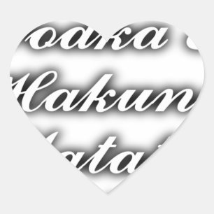 Sticker Cœur Cupcakes Vodka Hakuna Matata FUNNY