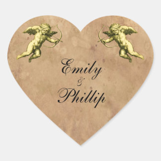 Sticker Cœur Cupid vintage